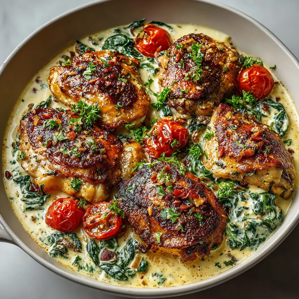 20-Minute Creamy Garlic Tuscan Chicken