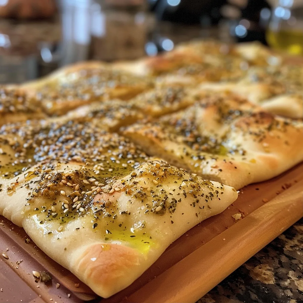 Za'atar Flatbread with Olive Oil Perfection